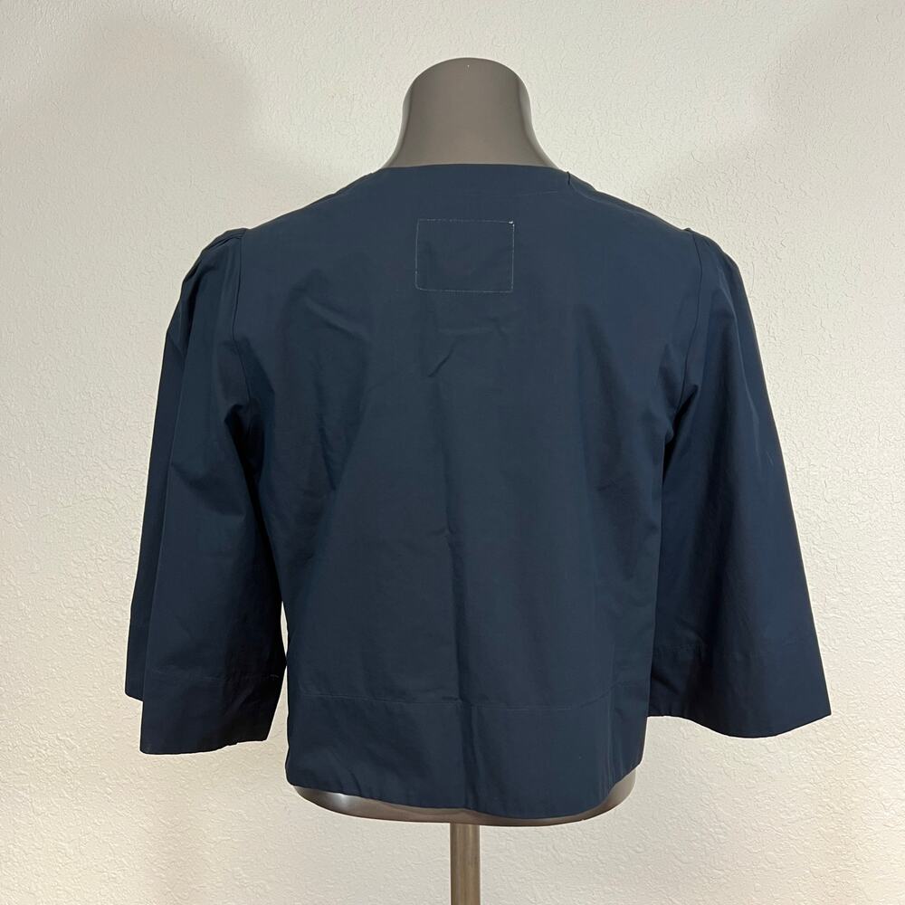 Wear Cisco Cissa Women's Wrap Lady Kimono Half Sleeve Solid Navy Blue Minimalist - Picture 3 of 5